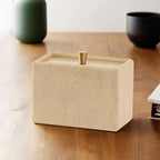 Resin Bathroom Containers with Lids Bathroom Organizer Storage Swabs Can Dental floss Can q-tip Storage Toothpick Holder Bathroom Canister Vanity Storage Jars Organizer for Swabs,Bath Salts Makeup Sponges Bath salt tank, Cani House Of Avana