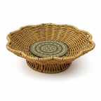 Storage Tray - Handwoven Bohemian Wooden