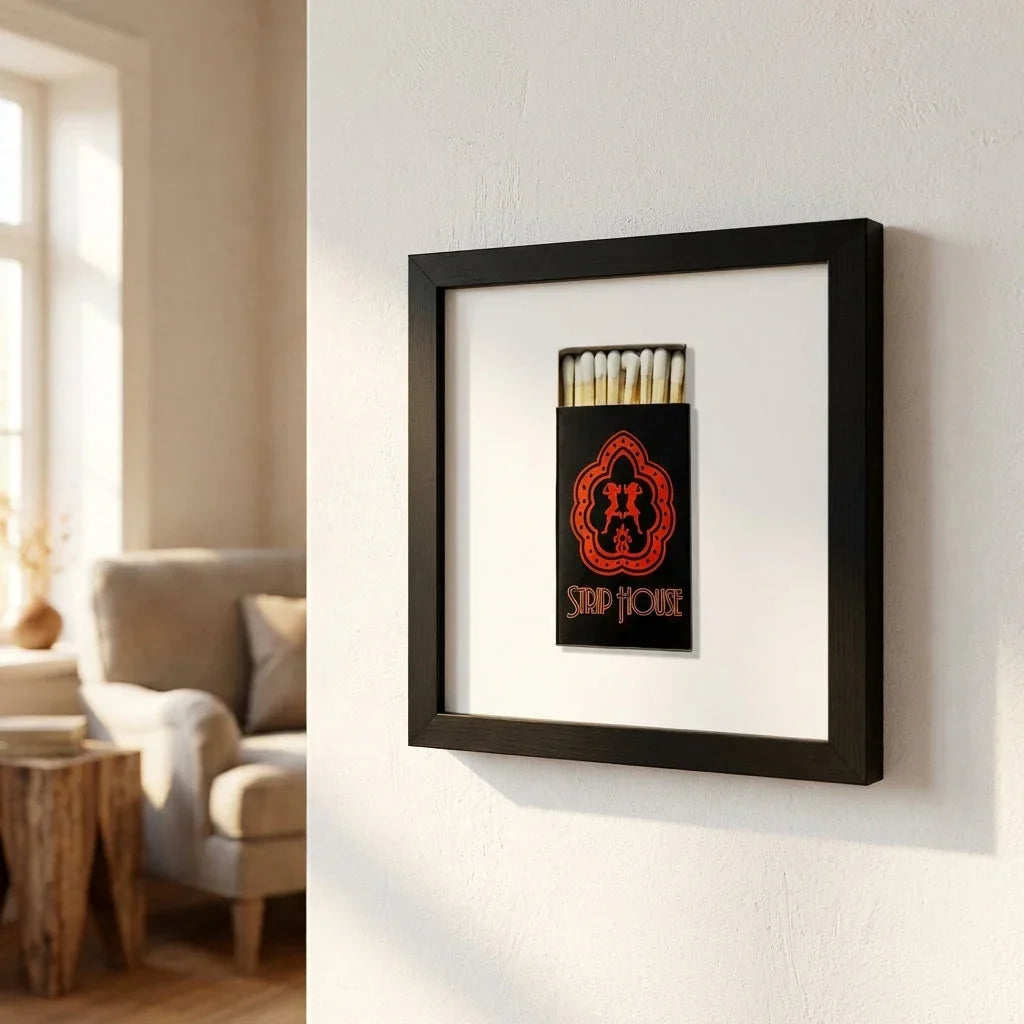 Strip House Matchbox Framed Print
