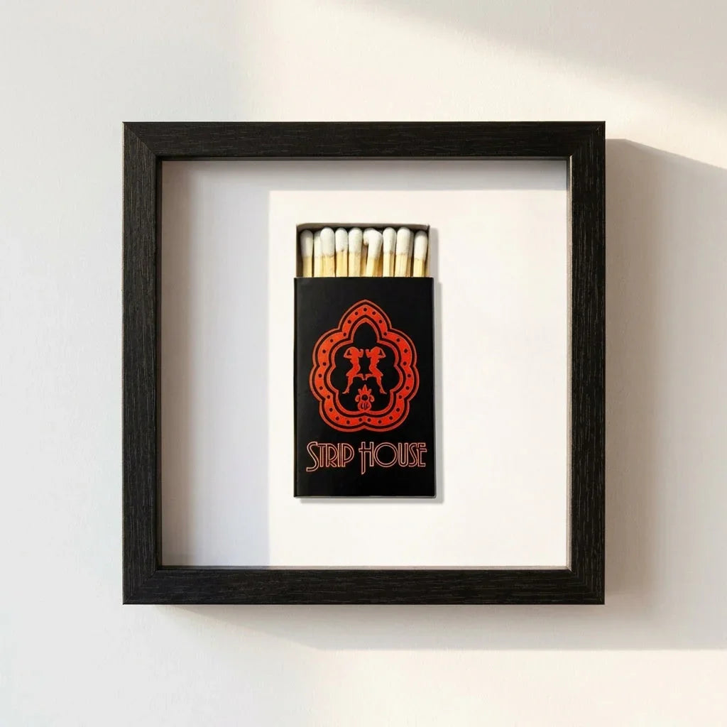 Strip House Matchbox Framed Print