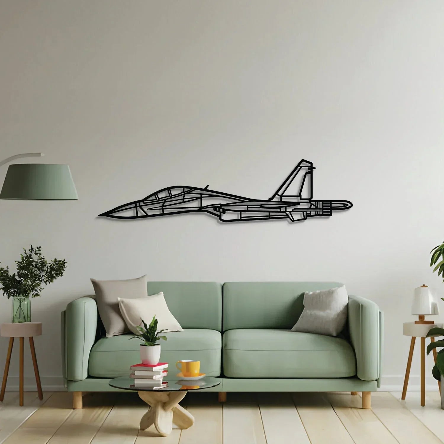 Su-30sm Metal Aircraft Wall Art - Ncp0599, side view - House Of Avana