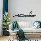 Su-30sm Metal Aircraft Wall Art - Ncp0599, detail shot - House Of Avana
