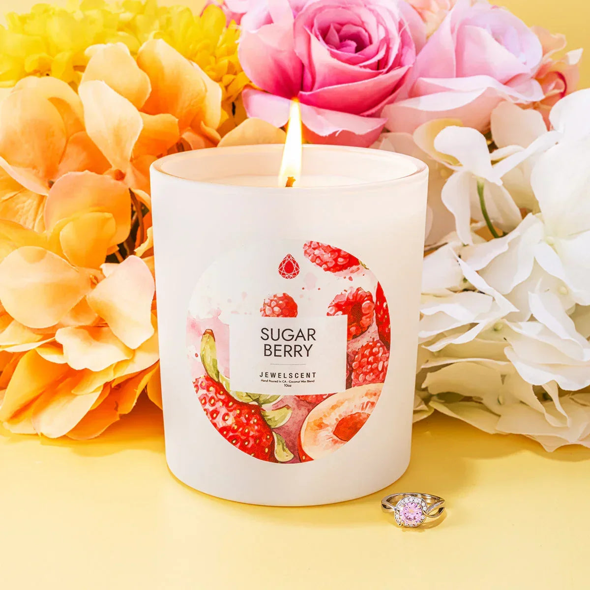Sugar Berry 10oz Signature Jewelry  Candle JewelScent