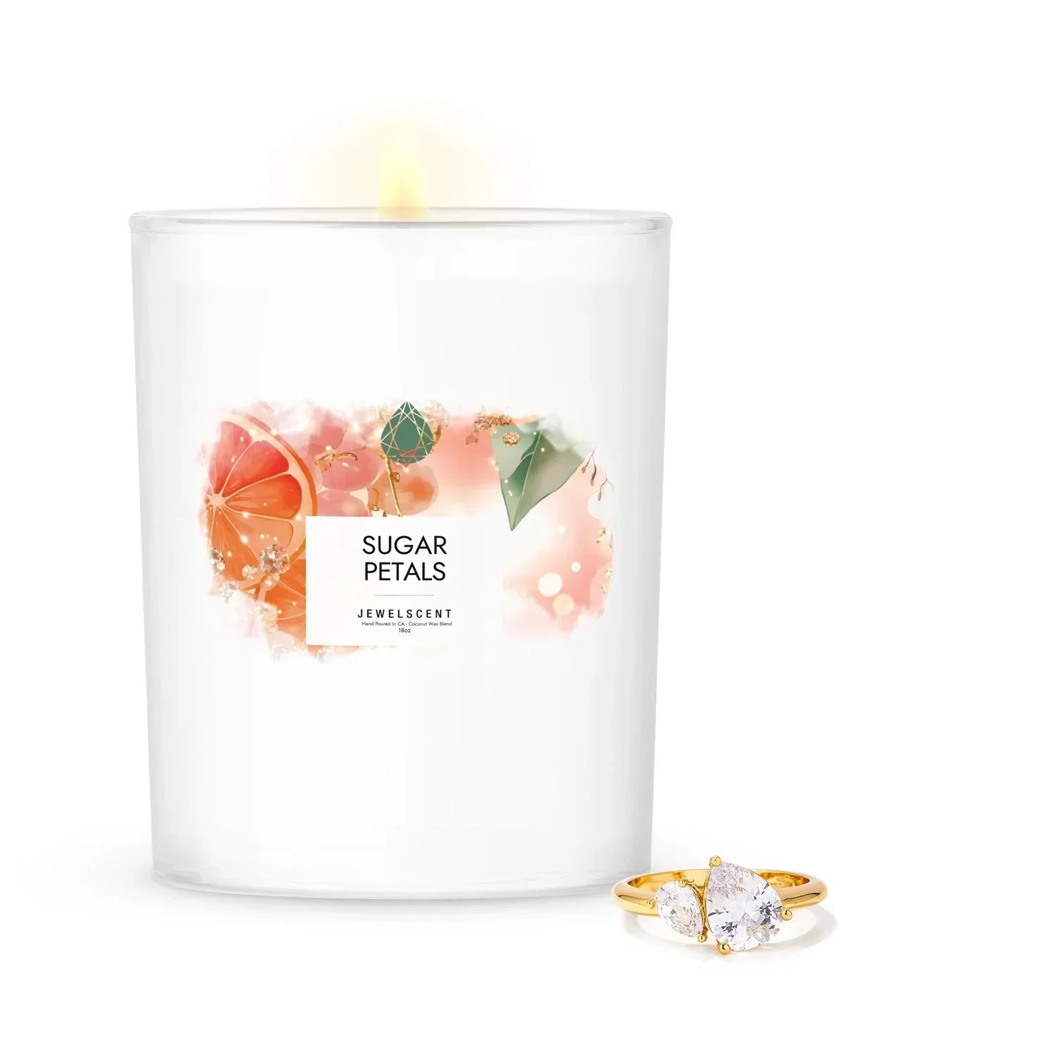 Sugar Petals 18oz Home Jewelry Candle JewelScent