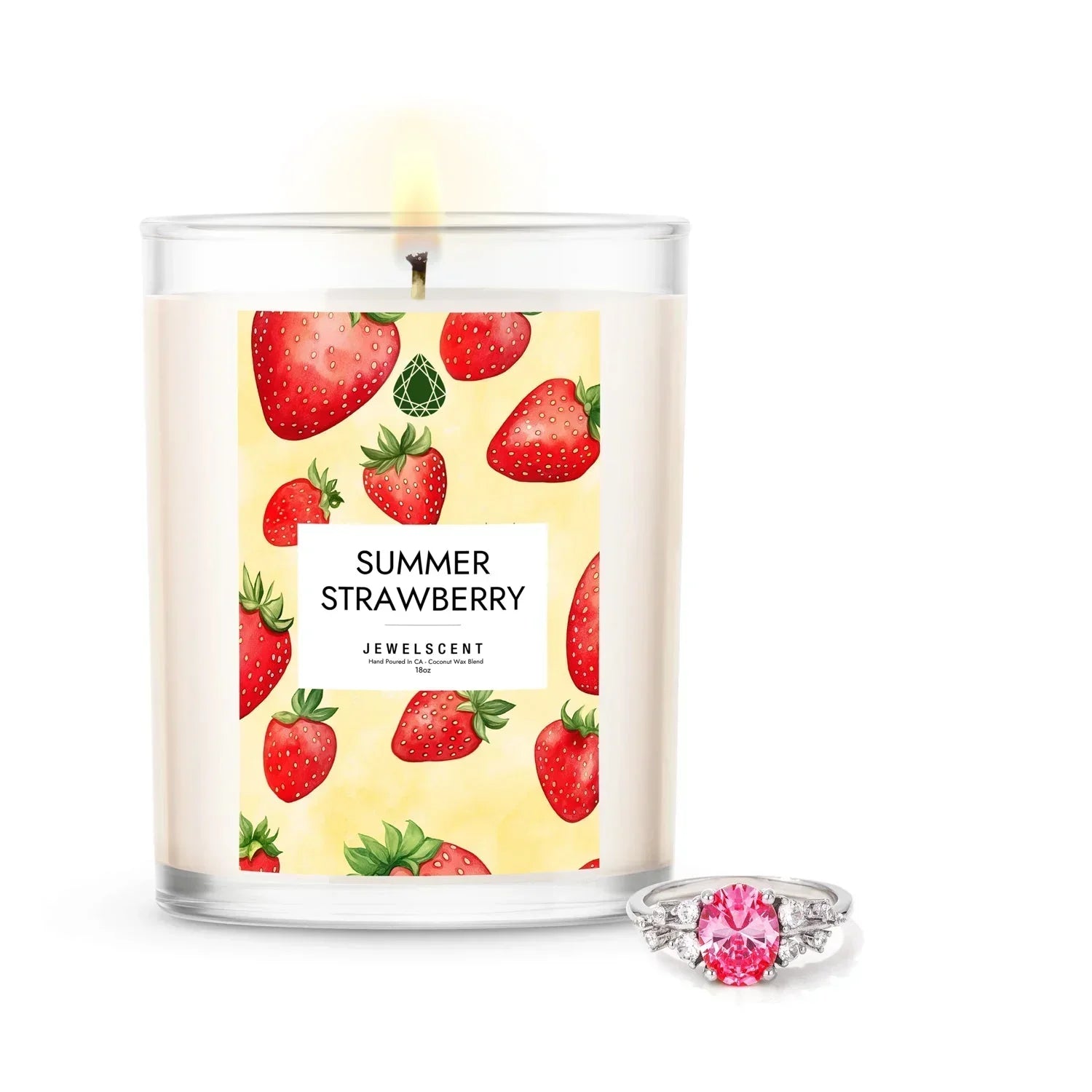 Summer Strawberry 18oz Home Jewelry Candle JewelScent