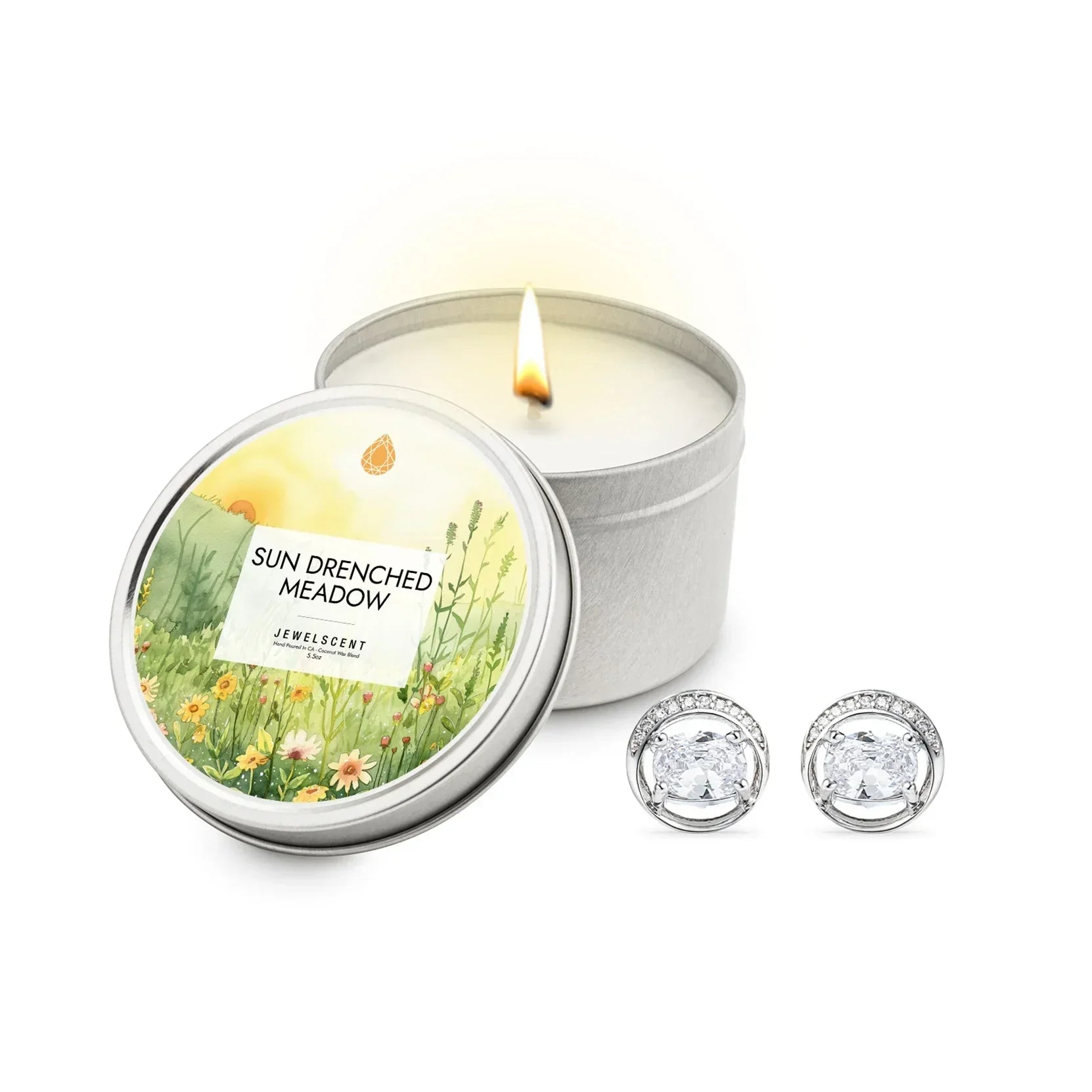 Sun Drenched Meadow 5.5oz Tin Jewelry Candle JewelScent