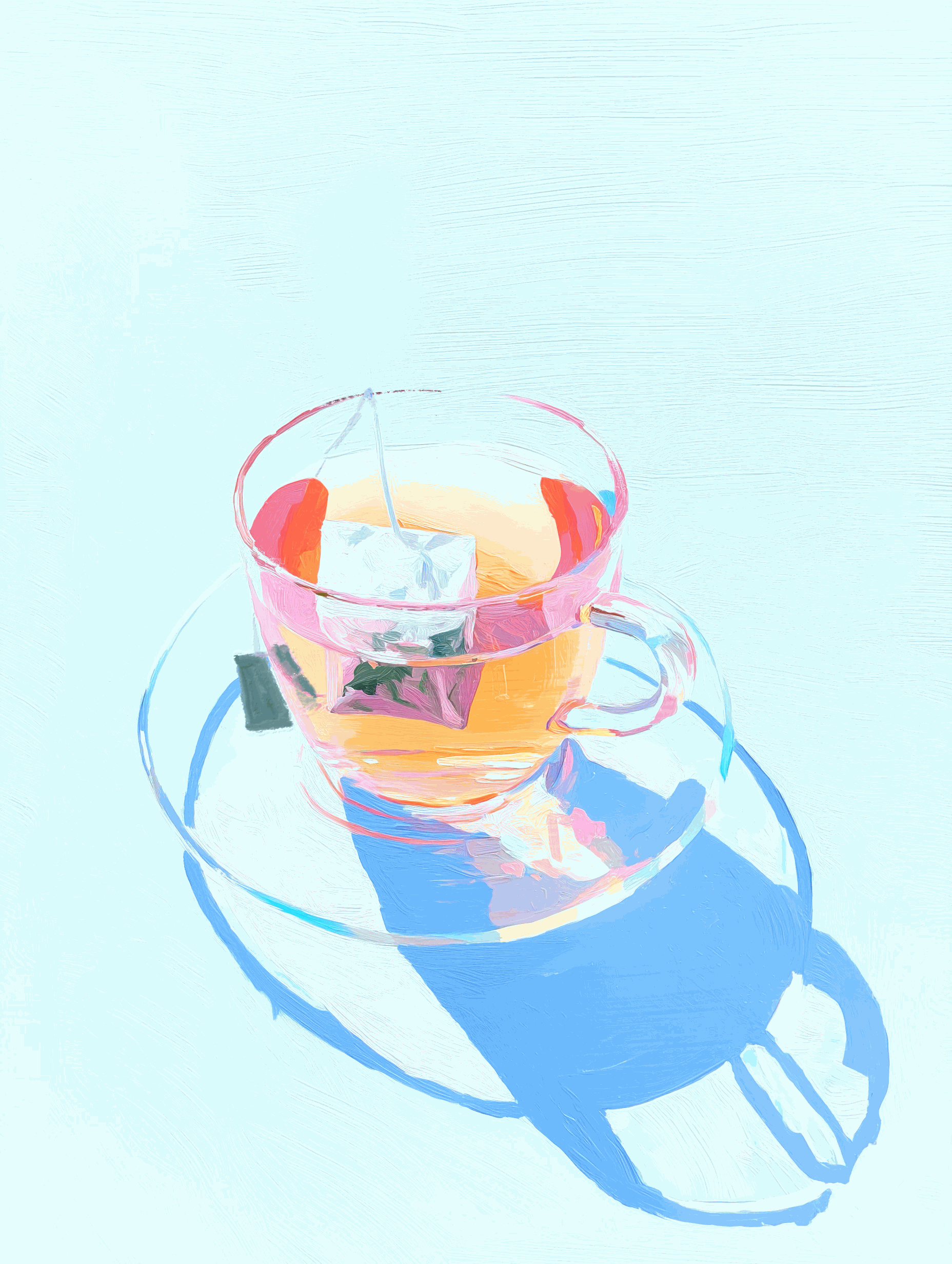 Sun Tea Study Art Print – Vibrant Beverage Botanical Illustration for Kitchen & Dining Wall Décor, Archival Quality, Ready to Hang