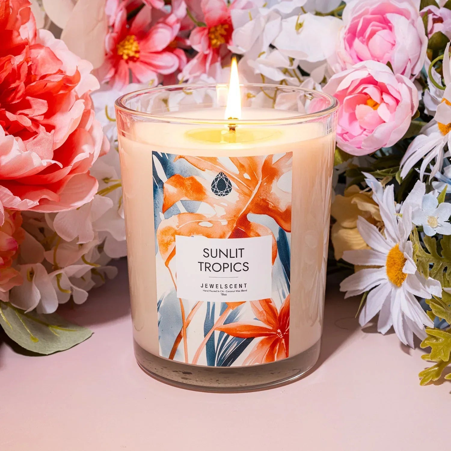 Sunlit Tropics 18oz Home Jewelry Candle JewelScent