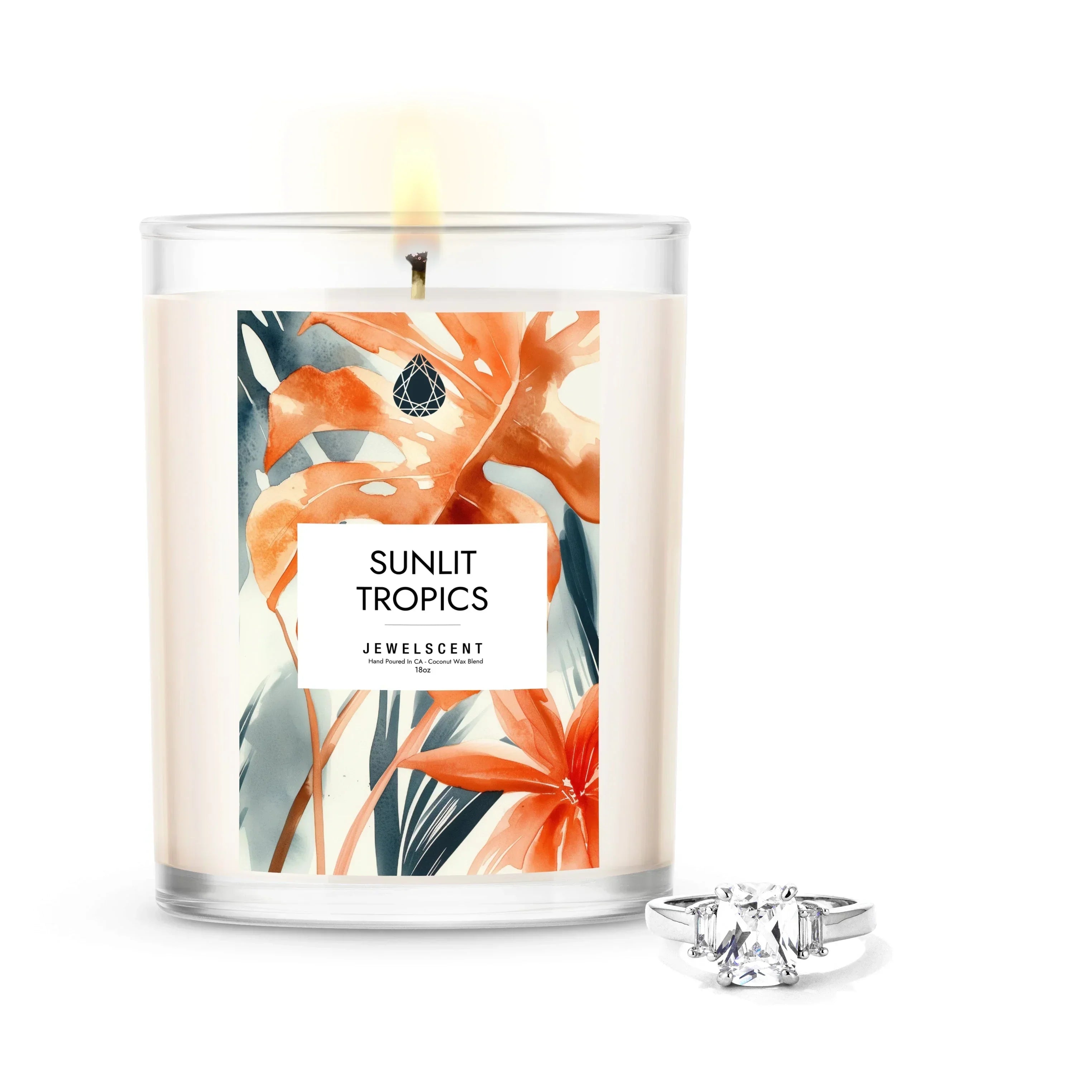 Sunlit Tropics 18oz Home Jewelry Candle JewelScent