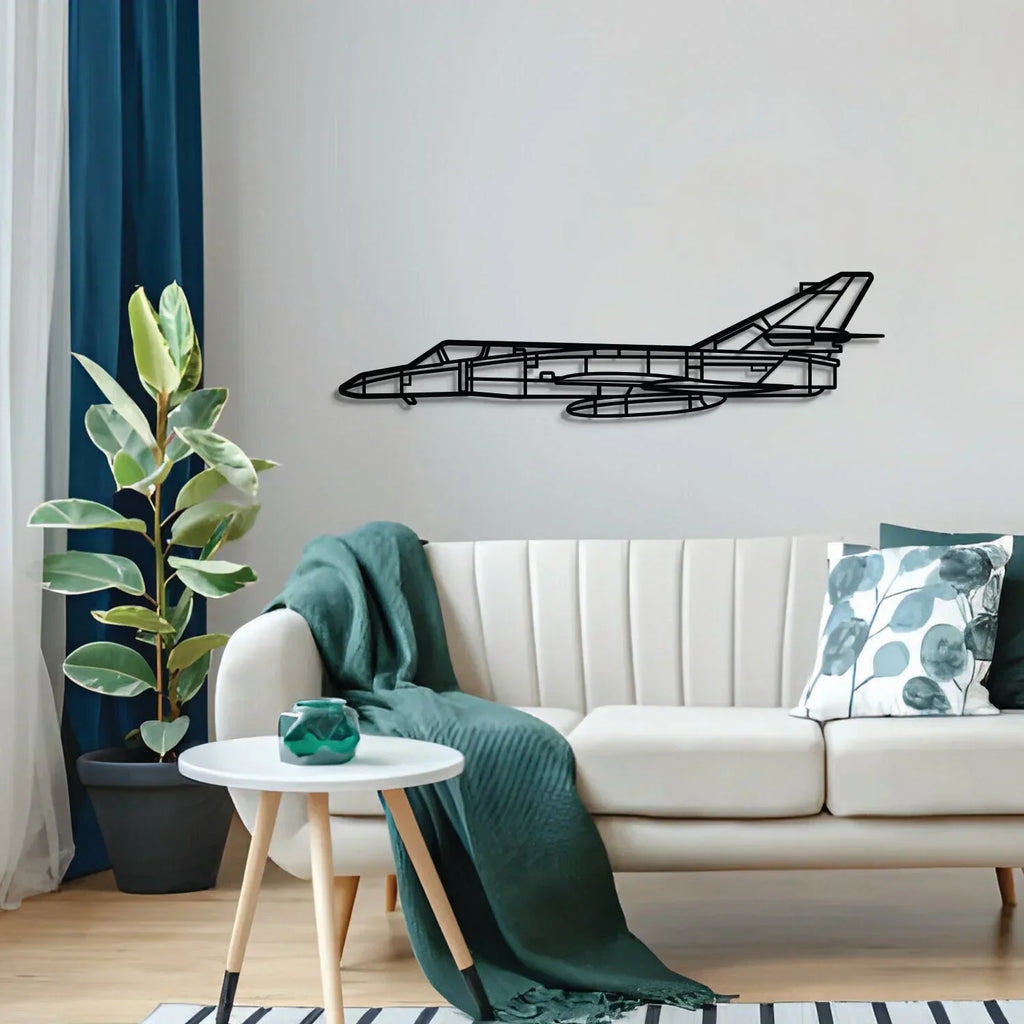 Super-étendard Modernisé Metal Aircraft Wall Art - Ncp0600, detail shot - House Of Avana