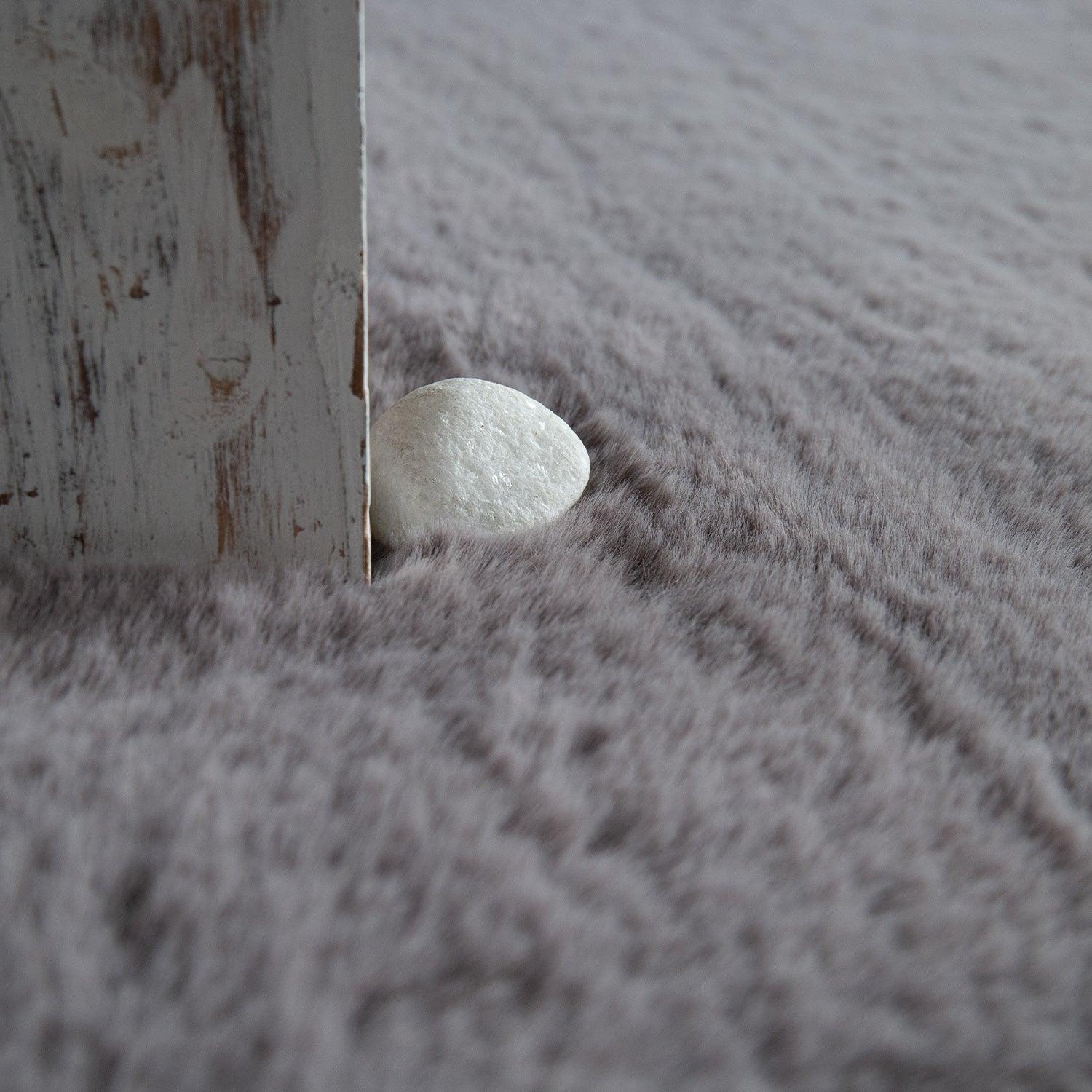 Super Soft Area Rug Fluffy High Pile Cosy Luxurious Touch in Solid Anthracite RugYourHome