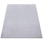 Super Soft Area Rug Fluffy High Pile Cosy Luxurious Touch in Solid Grey RugYourHome
