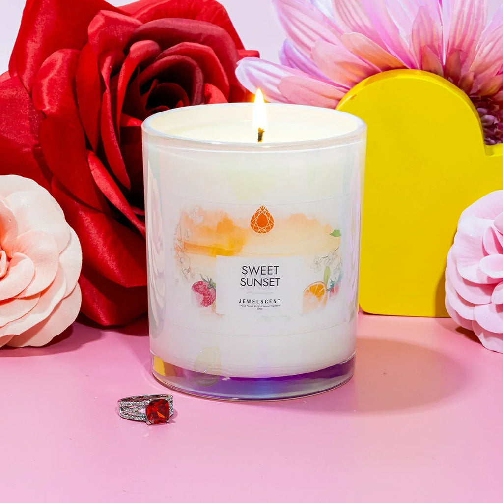 Sweet Sunset Iridescent 10oz Signature Jewelry Candle JewelScent