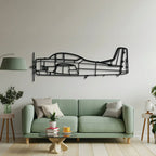 T-28 Trojan Metal Aircraft Wall Art - Ncp0602, side view - House Of Avana