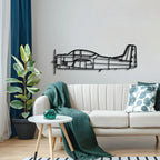 T-28 Trojan Metal Aircraft Wall Art - Ncp0602, detail shot - House Of Avana
