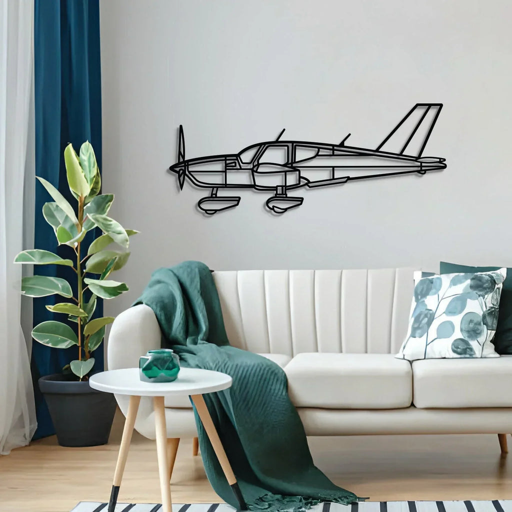 Tb Metal Aircraft Wall Art - Ncp0603, back view - House Of Avana