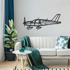 Tb Metal Aircraft Wall Art - Ncp0603, back view - House Of Avana
