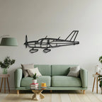 Tb Metal Aircraft Wall Art - Ncp0603, side view - House Of Avana
