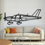 Tb Metal Aircraft Wall Art - Ncp0603, front view - House Of Avana