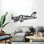 Tb10 Tobago Metal Aircraft Wall Art - Ncp0604, back view - House Of Avana