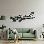 Tb10 Tobago Metal Aircraft Wall Art - Ncp0604, side view - House Of Avana