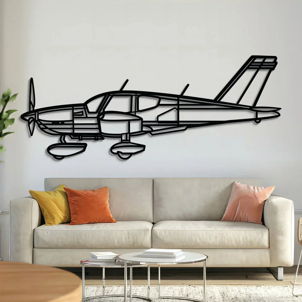 Tb10 Tobago Metal Aircraft Wall Art - Ncp0604, front view - House Of Avana