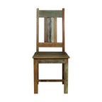 Reclaimed Wood Dining Chair With Distressed Paint Far Pavilions