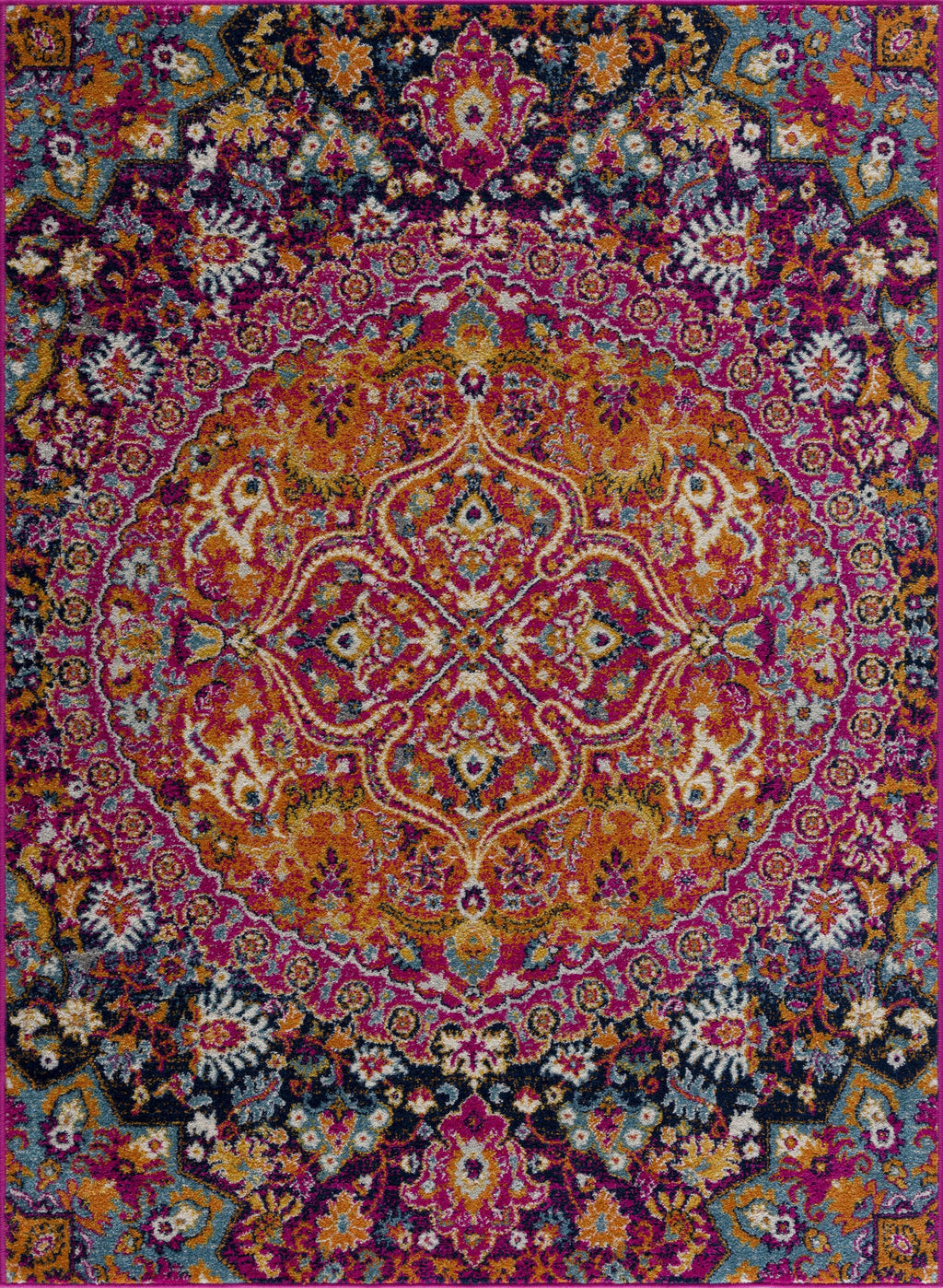 Burnt Orange Ojus Area Rug Hauteloom