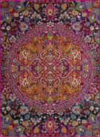 Burnt Orange Ojus Area Rug Hauteloom