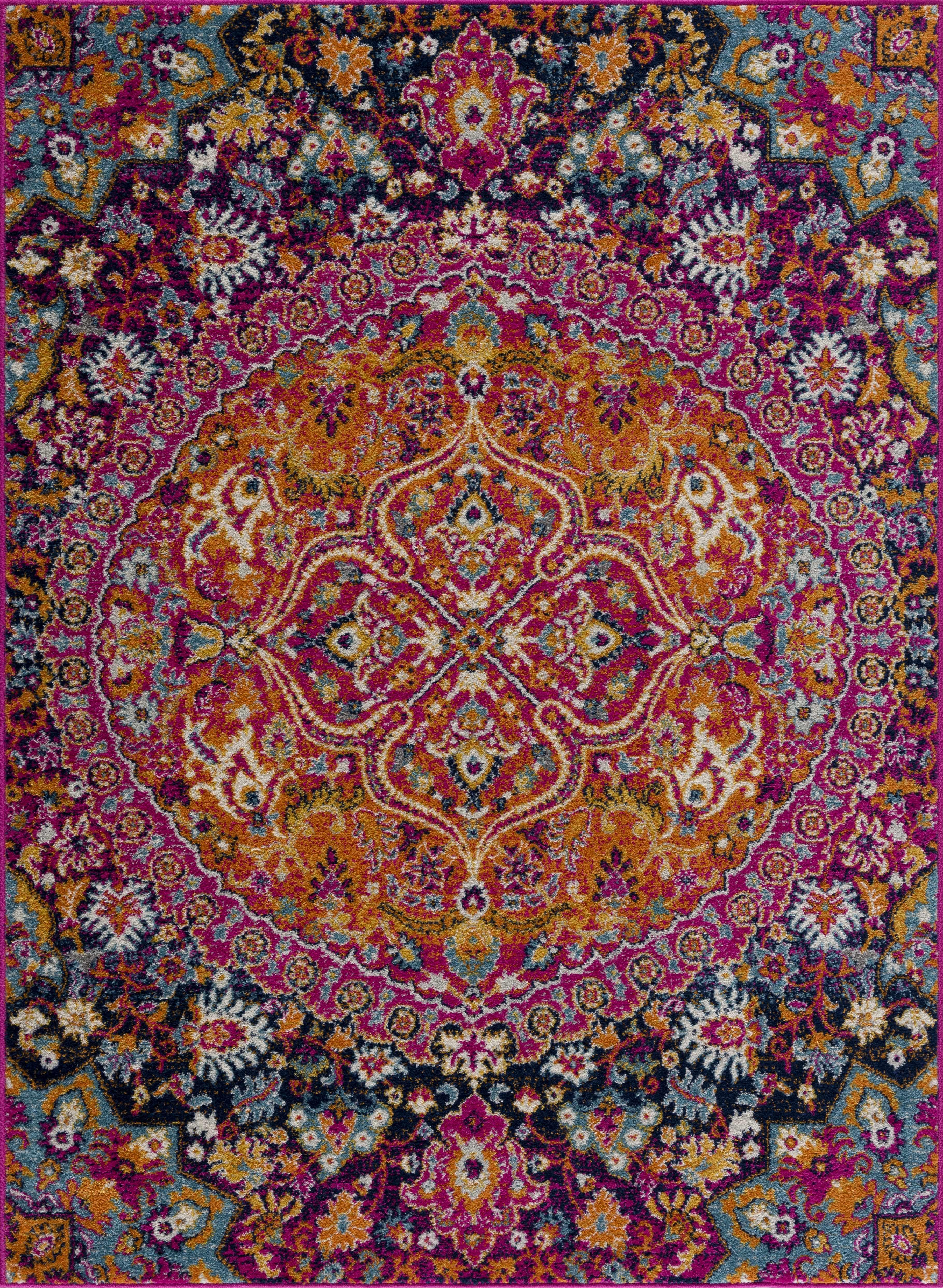 Burnt Orange Ojus Area Rug Hauteloom