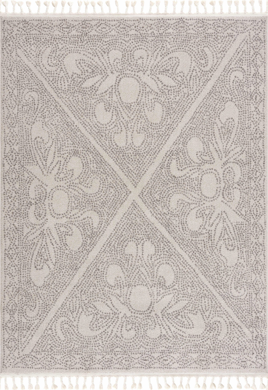 Birdwood Cream & Brown Area Rug Hauteloom