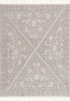 Birdwood Cream & Brown Area Rug Hauteloom