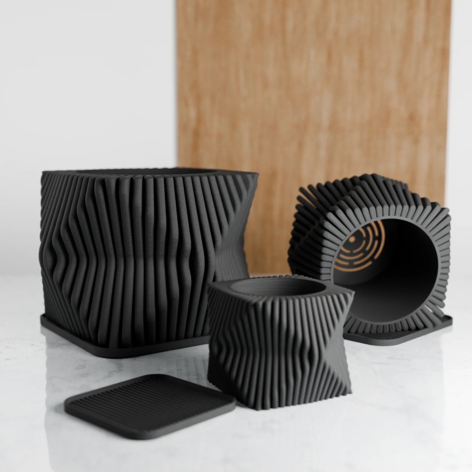 Tide Planter, angled view - House Of Avana