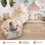Tiny Land® Discovery 5-in-1 Play Tunnel With no Balls