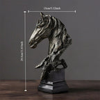 Rustic Horse Head Table Decor - House Of Avana [[SKU:HOA-SCU-451]]