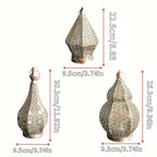 Table Lamp - Led Battery Lantern, side view - House Of Avana [[SKU:HOA-LGT-401]]