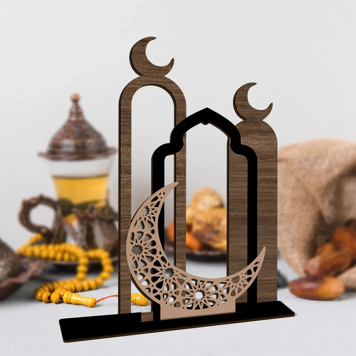Table Sign - Wooden Farmhouse Ramadan