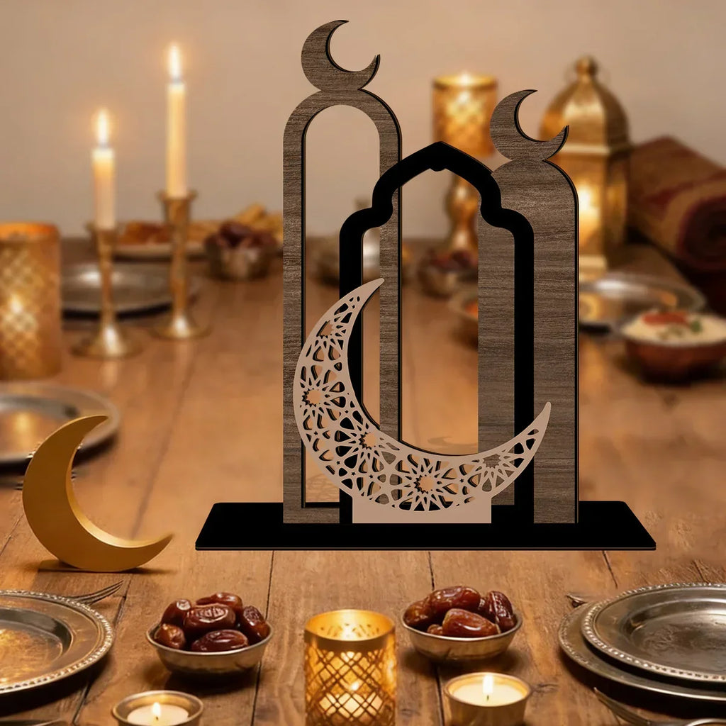Table Sign - Wooden Farmhouse Ramadan