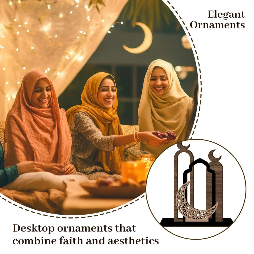 Table Sign - Wooden Farmhouse Ramadan