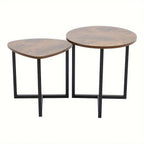 Coffee Table Set Industrial Style Wooden Tabletop End Desk Tea Table Living Room Sofa Side Table Bedside Table Lamp Workbench Table Plant Stand Display Rack House Of Avana [[SKU:HOA-COF-009]]