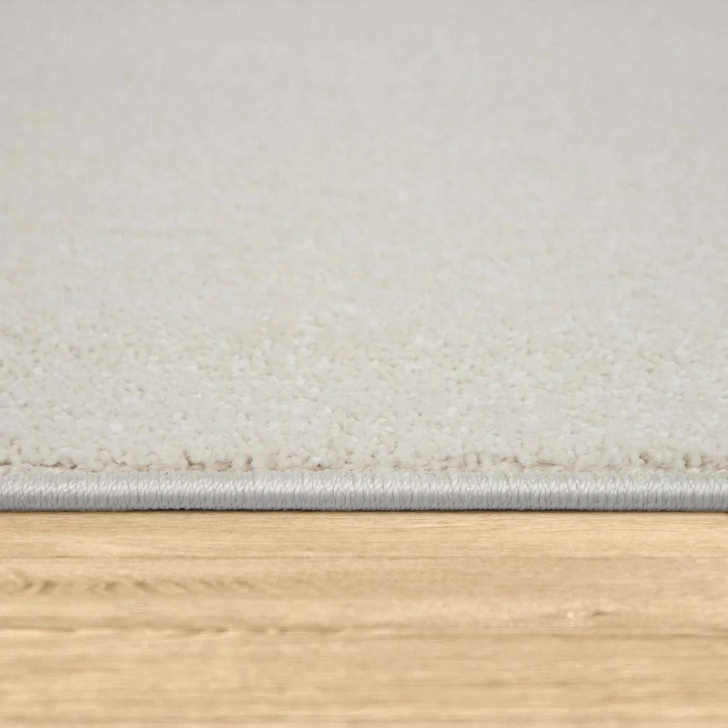 Solid Flatweave Rug Porto for Living Room - Cream RugYourHome