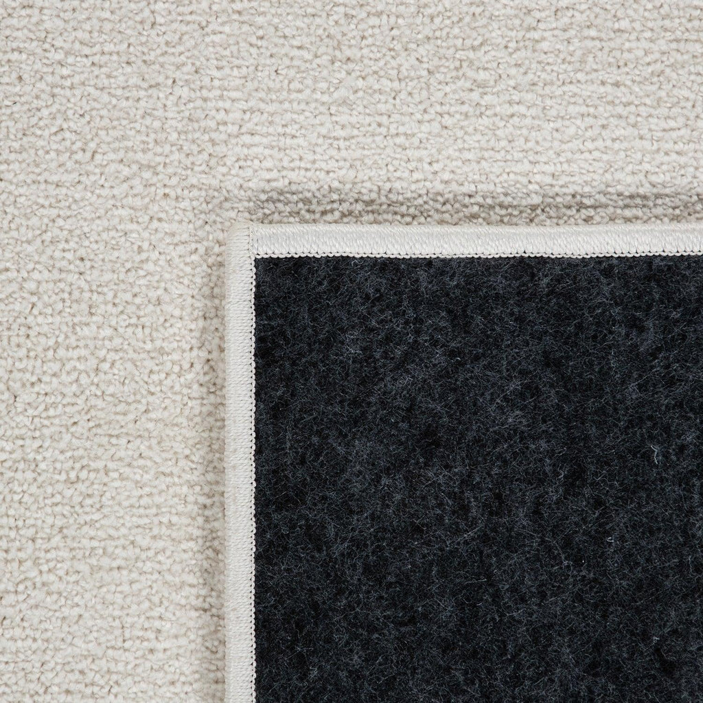 Solid Flatweave Rug Porto for Living Room - Cream RugYourHome