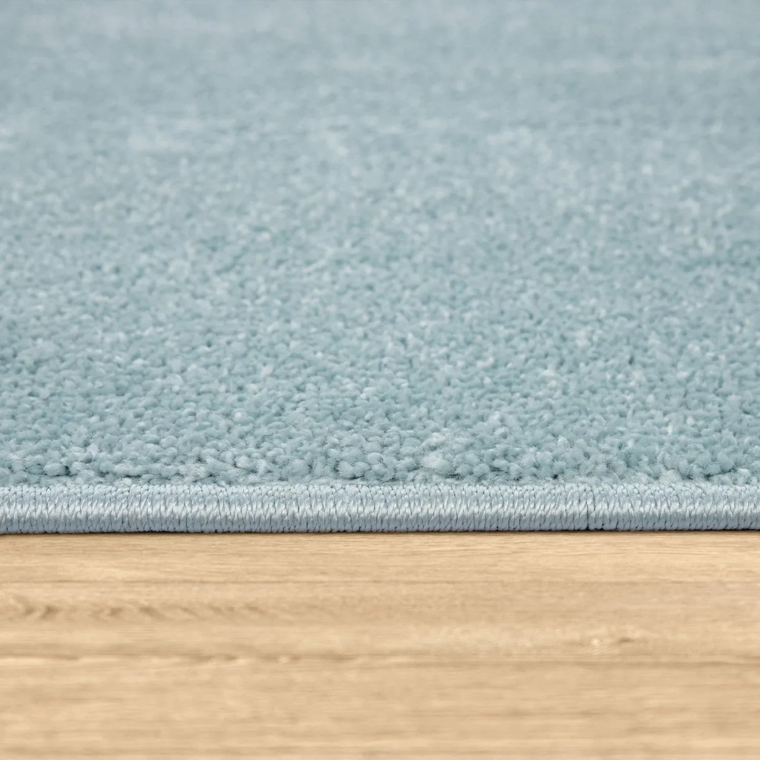 Solid Flatweave Rug Porto for Living Room - Light Blue RugYourHome