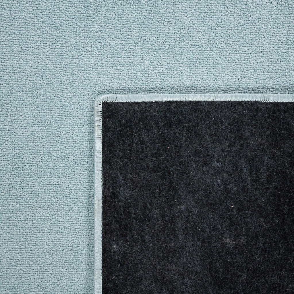 Solid Flatweave Rug Porto for Living Room - Light Blue RugYourHome