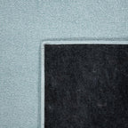 Solid Flatweave Rug Porto for Living Room - Light Blue RugYourHome