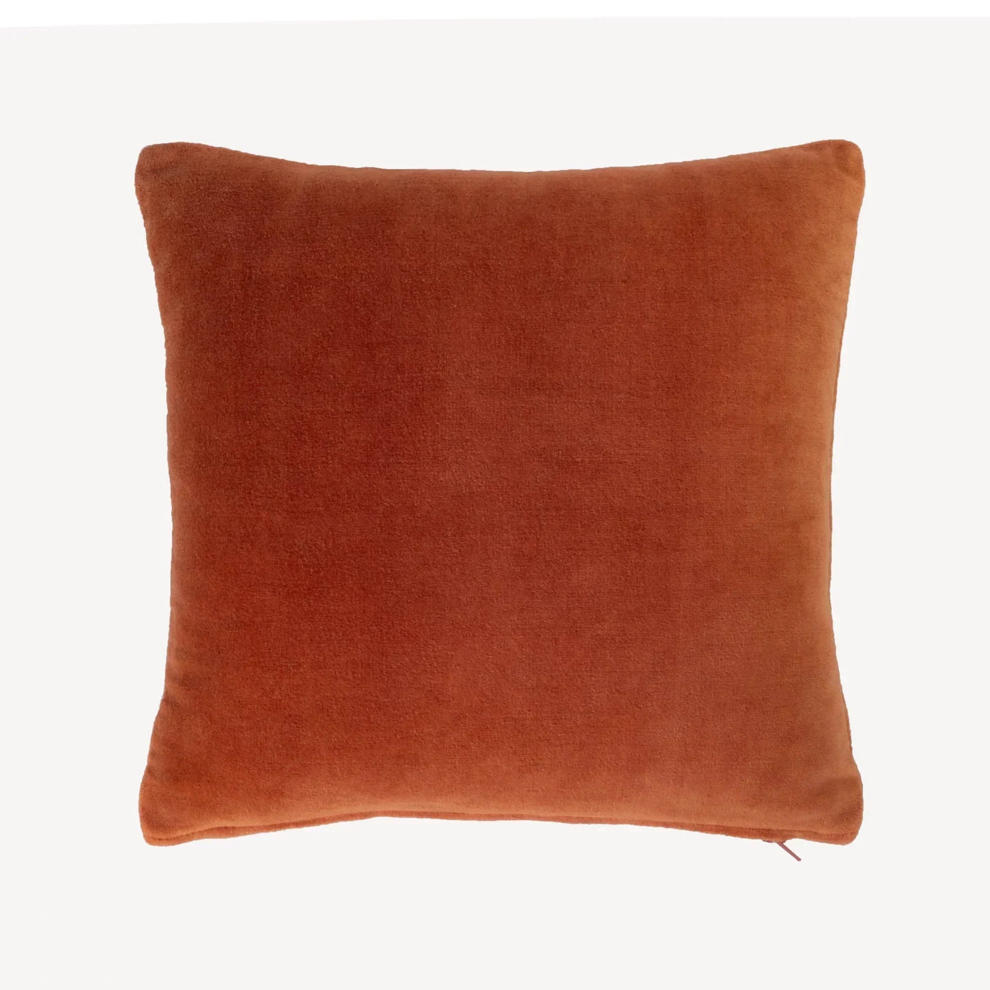 Red Bee Silk Velvet Throw Pillow Cover, 12"x12", detail shot - House Of Avana