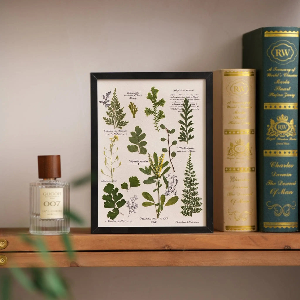 "The Botanist's Journal" Pressed Flower Art Frame