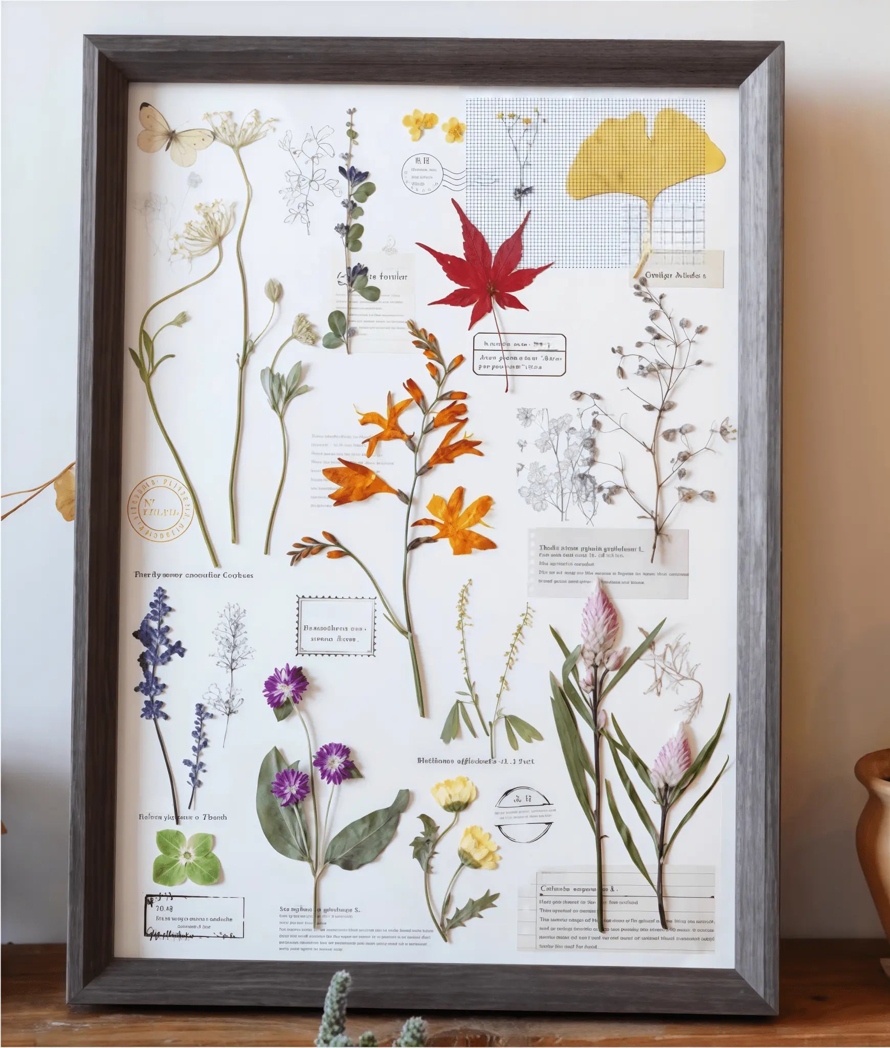 "The Grand Herbarium" Pressed Fern Flower Art