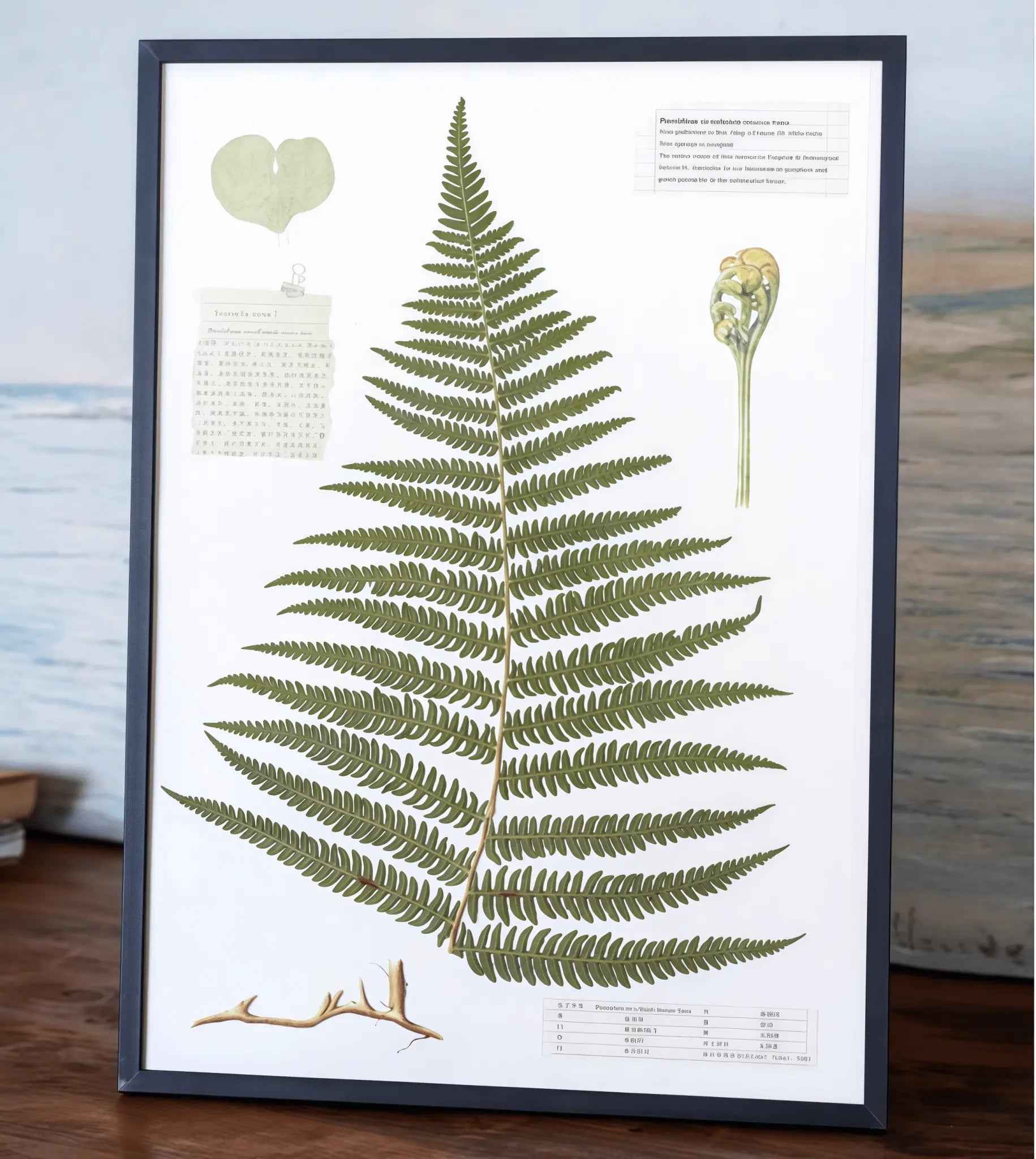 "The Grand Herbarium" Pressed Fern Flower Art
