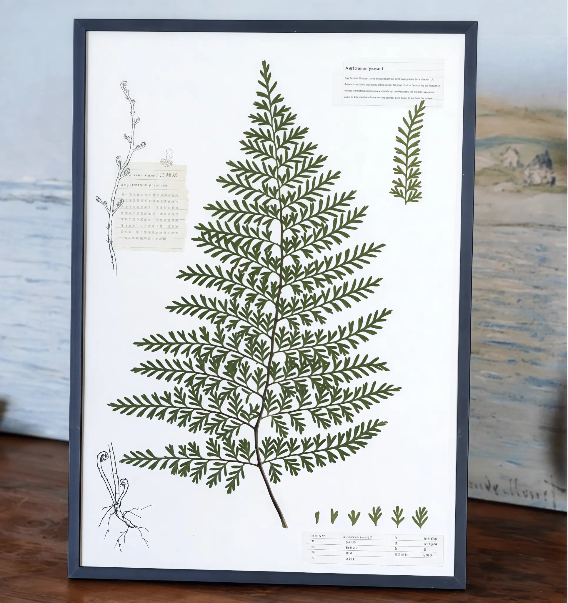 "The Grand Herbarium" Pressed Fern Flower Art
